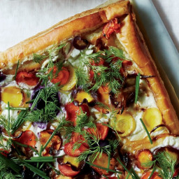 Carrot Tart with Ricotta and Herbs