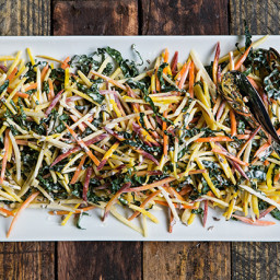 Carrot, Yellow Beet, and Apple Slaw with Caraway Seed Dressing