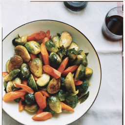 Carrots and Brussels Sprouts