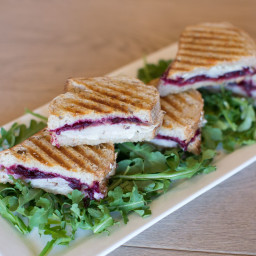 Carved Turkey, Cranberry and Brie Panini