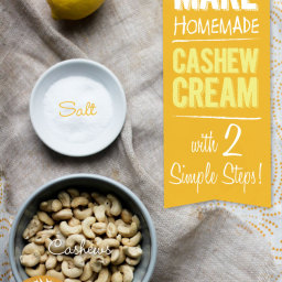 Cashew Cream (Gluten Free and Vegan)