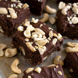 Cashew Frosted Brownies
