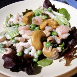 Cashew, Shrimp and Pea Salad