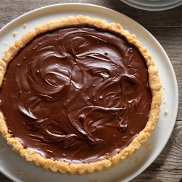 Cashew Tart with Chocolate Pie Filling