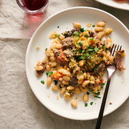 Cassoulet-Style Lamb Shanks and Beans