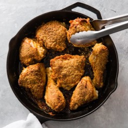 Cast Iron Oven-Fried Chicken