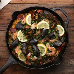 Cast Iron Paella Recipe by Tasty