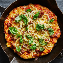 Cast-Iron Pizza with Fennel and Sausage