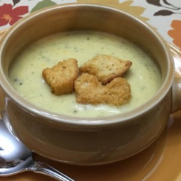 Catherine’s Luscious Broccoli Cheese Soup