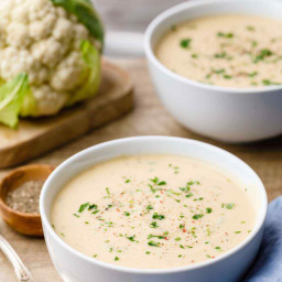 Cauliflower and Cheddar Soup - Keto