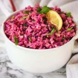 Cauliflower and Red Cabbage Rice