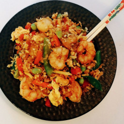 Cauliflower Fried Rice with Shrimp