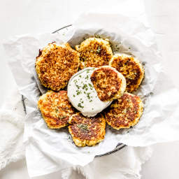 Cauliflower Fritters (Whole30 and Keto)