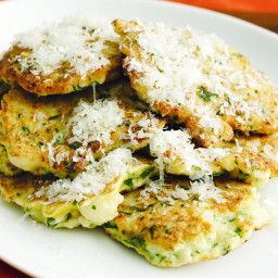 Cauliflower fritters with parmesan