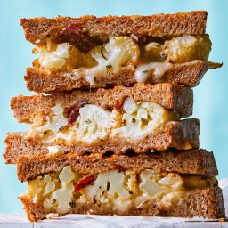 Cauliflower Grilled Cheese with Sun-Dried Tomatoes