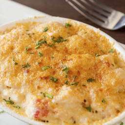 Cauliflower Mac and Cheese with Lobster