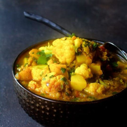 Cauliflower Red Lentil and Potato Curry