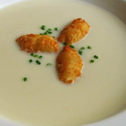 Cauliflower Soup with Blue Cheese Fritters  Recipe