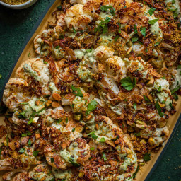 Cauliflower Steaks with Caramelized Shallots