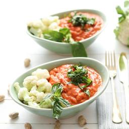 Cauliflower with White Beans and Tomato Sauce