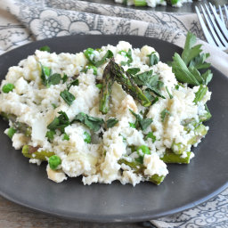 Cauliflower “Mock” Risotto with Spring Vegetables