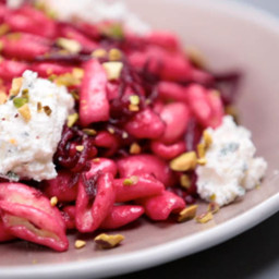 Cavatelli With Brown Butter Beets, Ricotta and Pistachios