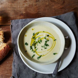 Celery Root and Apple Soup with Tarragon