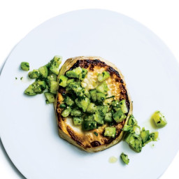 Celery Root Steaks with Tomatillo Salsa Verde