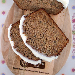Chai Banana Bread with Cream Cheese Frosting