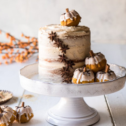 Chai Pumpkin Cake with Maple Browned Butter Frosting
