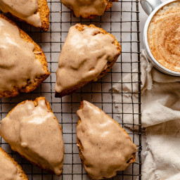 Chai Scones with Maple Glaze {Full-Sized & Minis!}