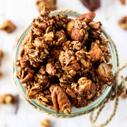 Chai Spice Granola (oil-free and date-sweetened)