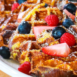 Challah French Toast Waffles
