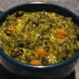 Chana Saag (Spinach and Chickpeas)