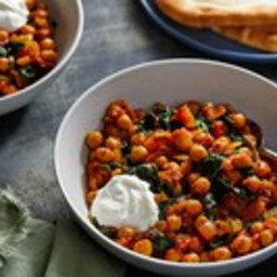 Chana Saag (Spinach, Tomato and Chickpea Curry)