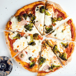 Charred Broccoli Pizza