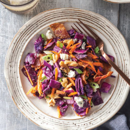Charred Cabbage, Bacon, and Carrot Salad