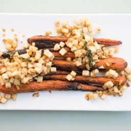 Charred Carrots with Apple Brown-Butter Vinaigrette