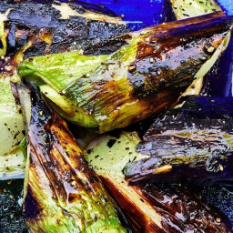 Charred Leeks With Honey and Vinegar