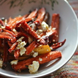 Charred, Oven-Roasted Carrot Salad With Feta Cheese Recipe