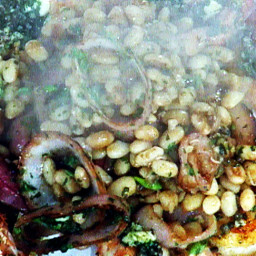Charred Red Onion and Balsamic Vinegar White Beans