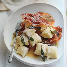 Cheat's ricotta gnocchi with sage butter