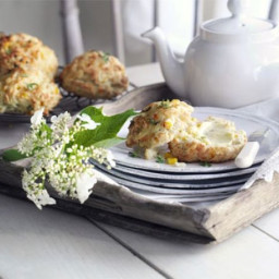Cheddar and sweetcorn scones