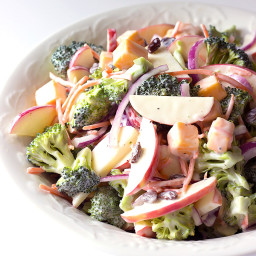 Cheddar Apple Broccoli Salad Recipe