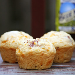 Cheddar Bacon Beer Bread Muffins