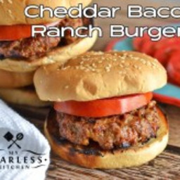 Cheddar Bacon Ranch Burgers