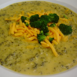 Cheddar broccoli soup