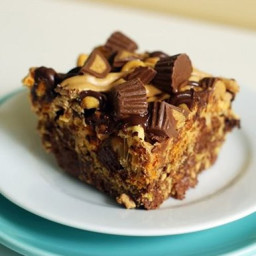 Cheerios Peanut Butter Cup Bars from Bake at 350
