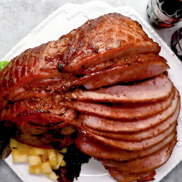 Cheerwine Bourbon Glazed Ham