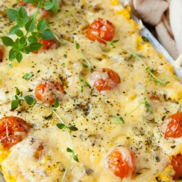 Cheese and Basil Polenta